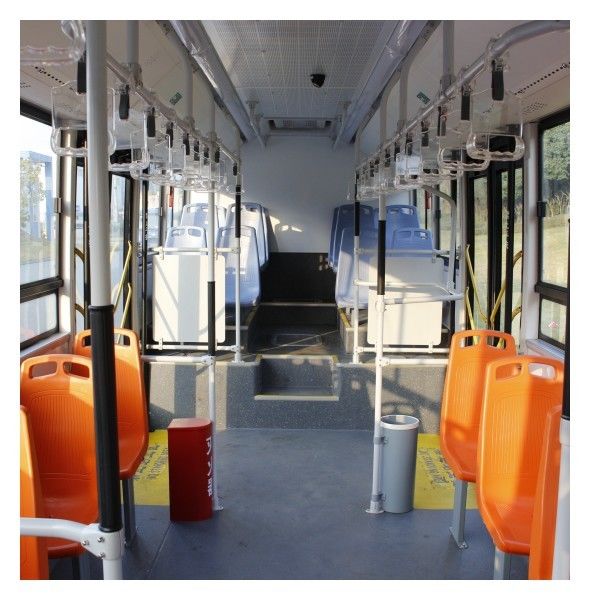 10,5 m Bus électrique à batterie pour le transport public avec couple maximal de 2800 N.m, batterie LiFePo4 et autonomie de 250 km