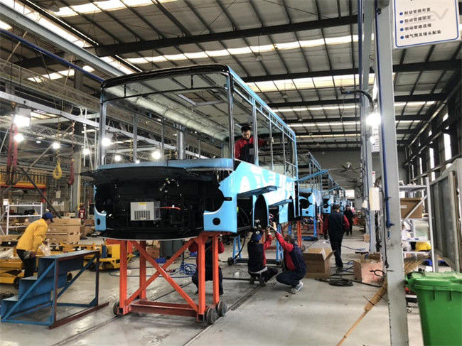 Minibus électrique de 7 m de long avec 200 km de kilométrage et direction LHD pour les transports en commun