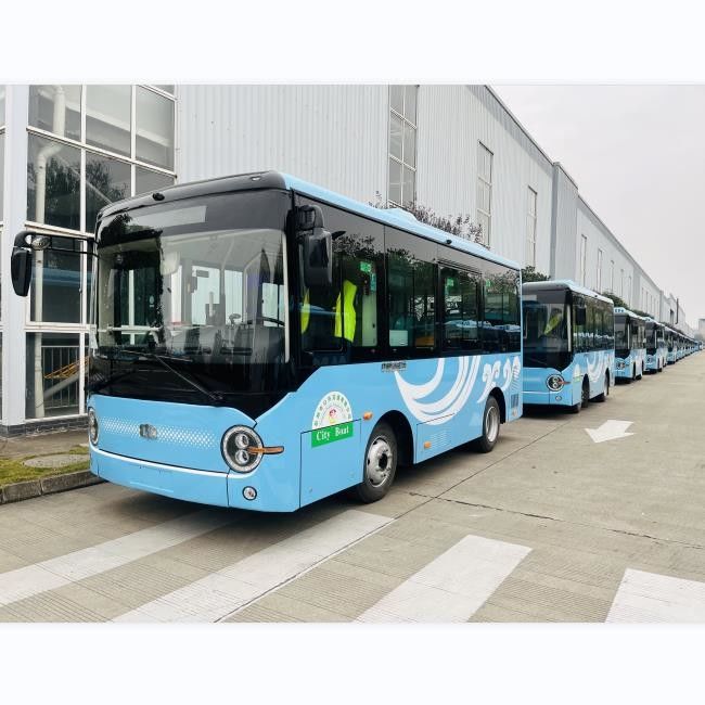 ZEV 6M Minibus électrique urbain Nouveau véhicule énergétique utilisé comme bus de transport en commun ou navette communautaire