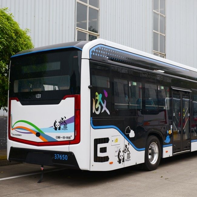 12M 46 Sièges Bus Urbain 100% Électrique avec Batterie de 350.07 kWh et Plancher Bas