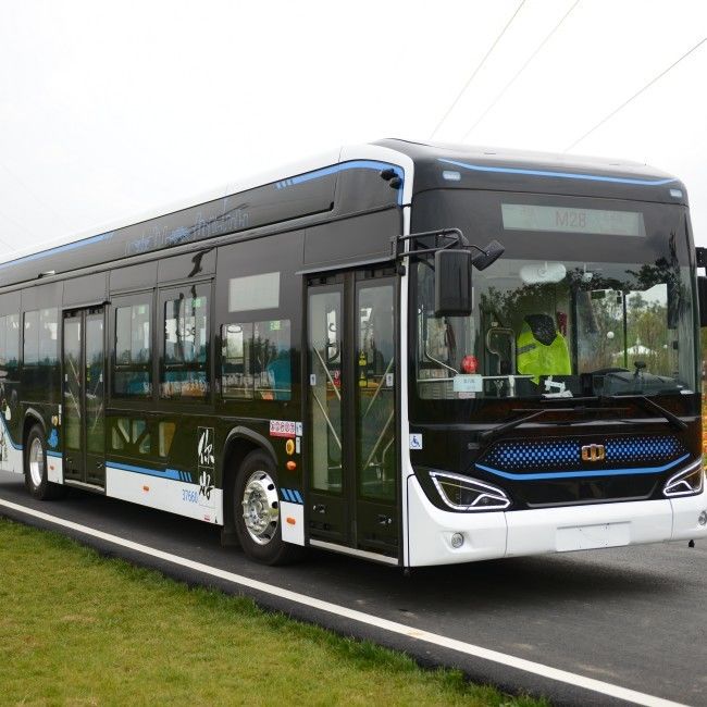 Bas autobus électrique de ville du l'E-autobus 280-650km de plancher de LHD 12m avec 46 sièges