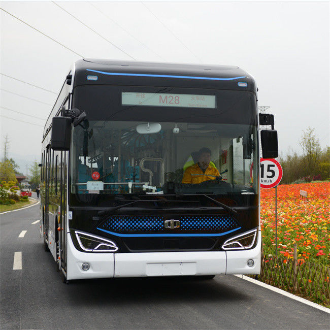 12 M Bus électrique pur Basse entrée Bus au sol EV Bus 46 sièges avec suspension pneumatique
