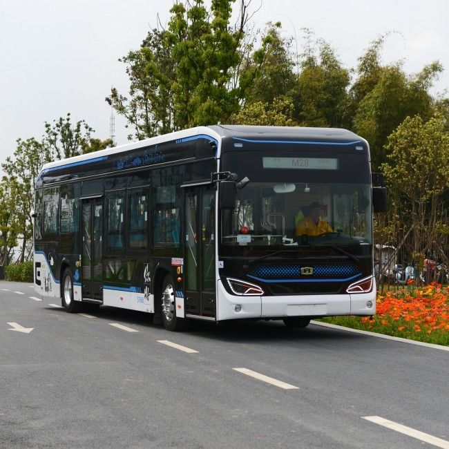 12 M Bus électrique pur Basse entrée Bus au sol EV Bus 46 sièges avec suspension pneumatique