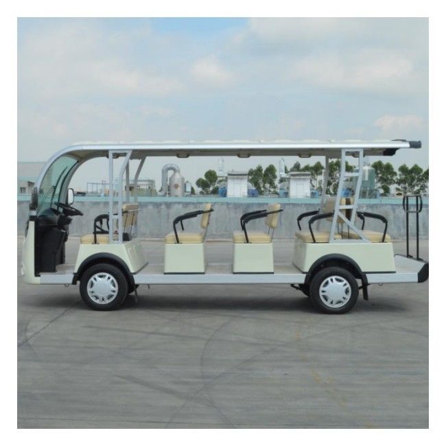 14 chariots de golf faits sur commande guidés électriques de batterie au lithium de l'autobus 72v de sièges pour le parc