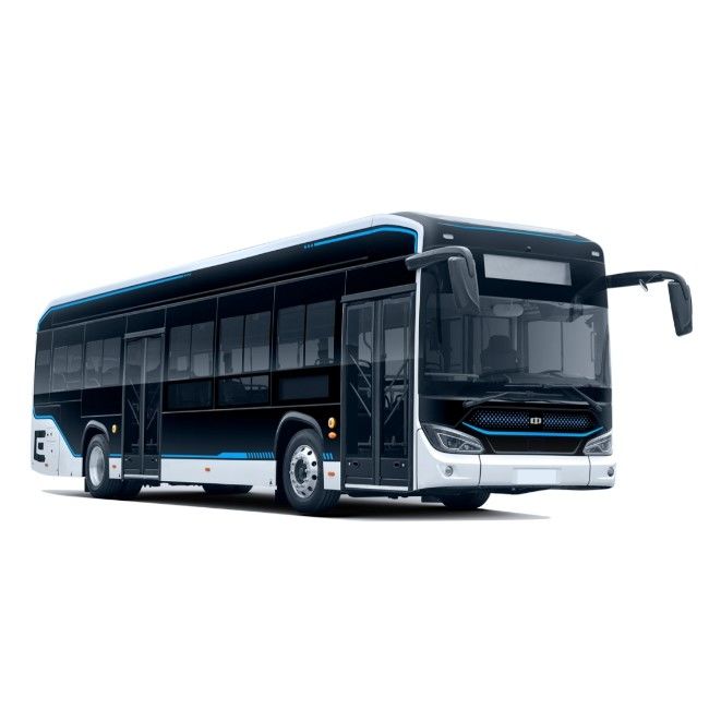 Un bus urbain électrique à plancher bas de 12m. Une batterie LFP de grande capacité avec une autonomie de 300 km. Une solution de transport public OEM.