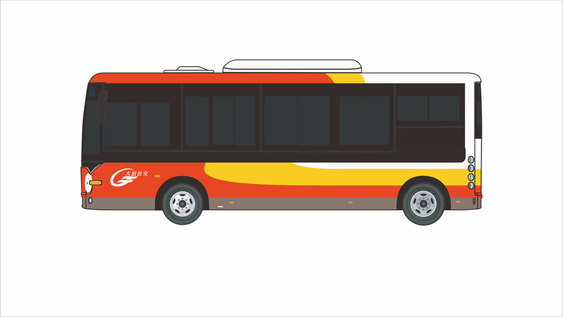 Solution de transport public urbain Autobus urbain électrique de 10,5 m avec 30 places et batterie de 268 kWh