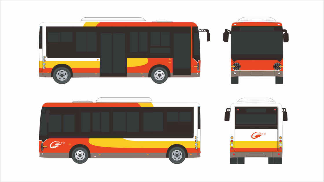 Solution de transport public urbain Autobus urbain électrique de 10,5 m avec 30 places et batterie de 268 kWh