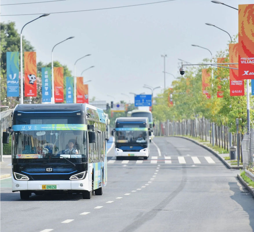 Autobus électrique de 12 M de plancher bas écologique avec une capacité de batterie de 350,07 kWh révolutionnant le transport public urbain