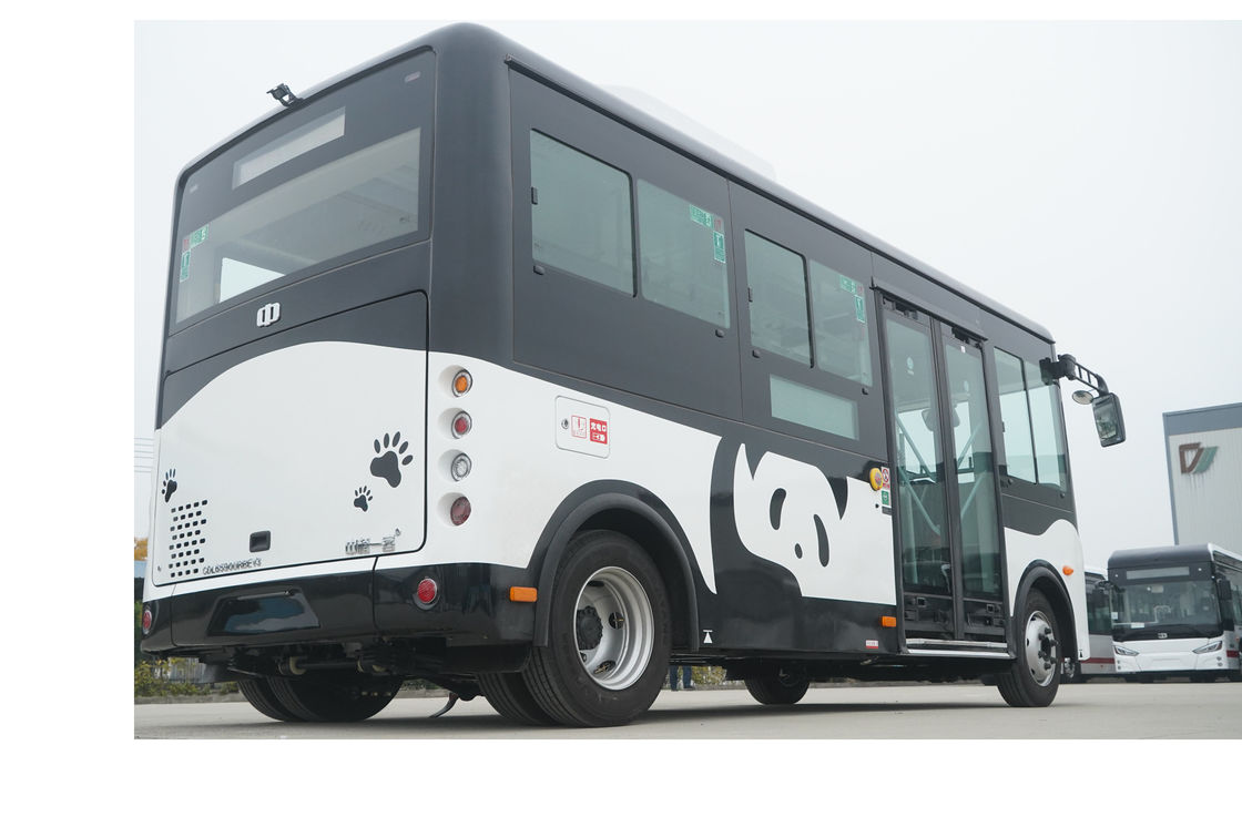 Autobus électrique pur de 14 places avec batterie de 120 kWh et suspension à ressort à feuilles pour le transport public zéro émission