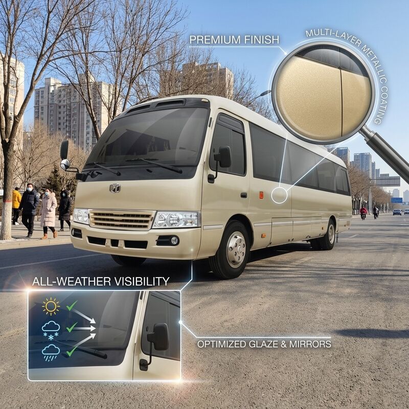 6m 19 énergie de Zev Bus LHD de sièges recherchent Mini Bus électrique pur pendant 89,7 KWHs