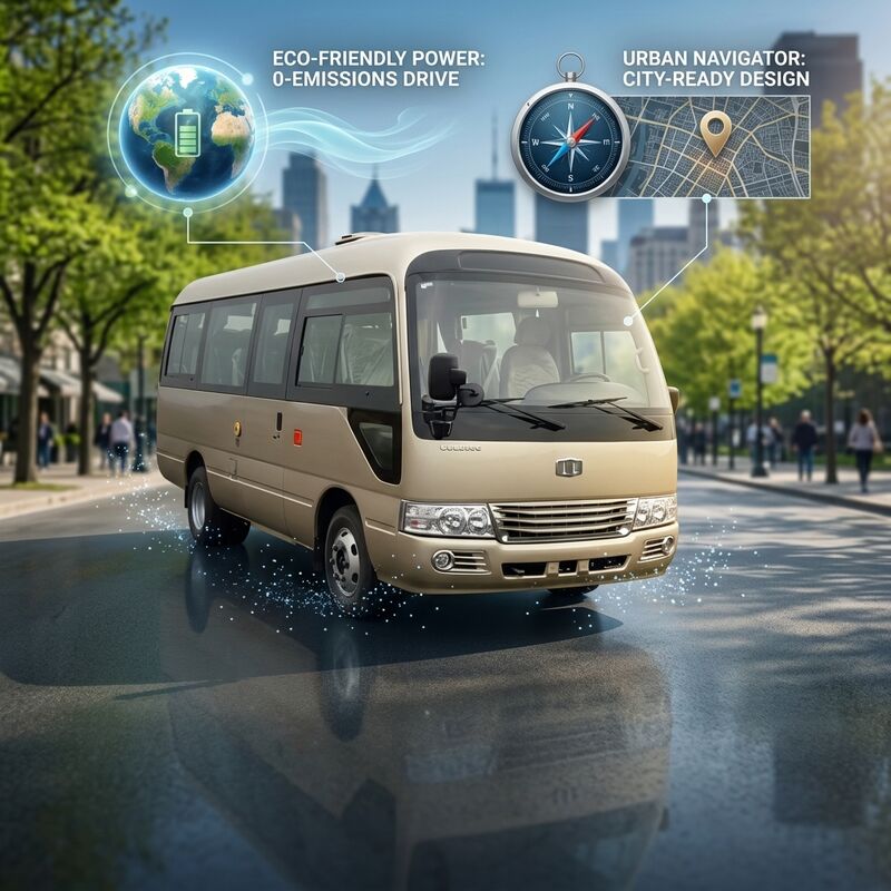 6m Buses à moteur diesel Transit minibus Avec 19 sièges Vitesse maximale de 100 km/h
