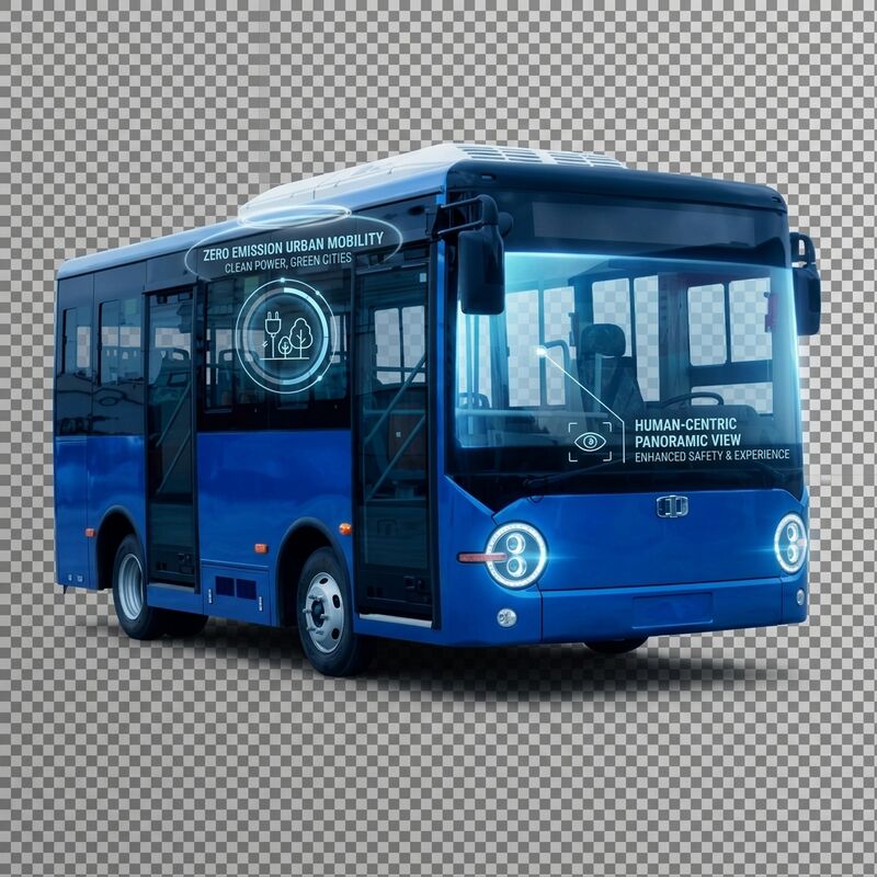 6Autobus électrique pur de 16 places d'une longueur de 0,6 m et d'une autonomie de 180 km pour les transports publics urbains