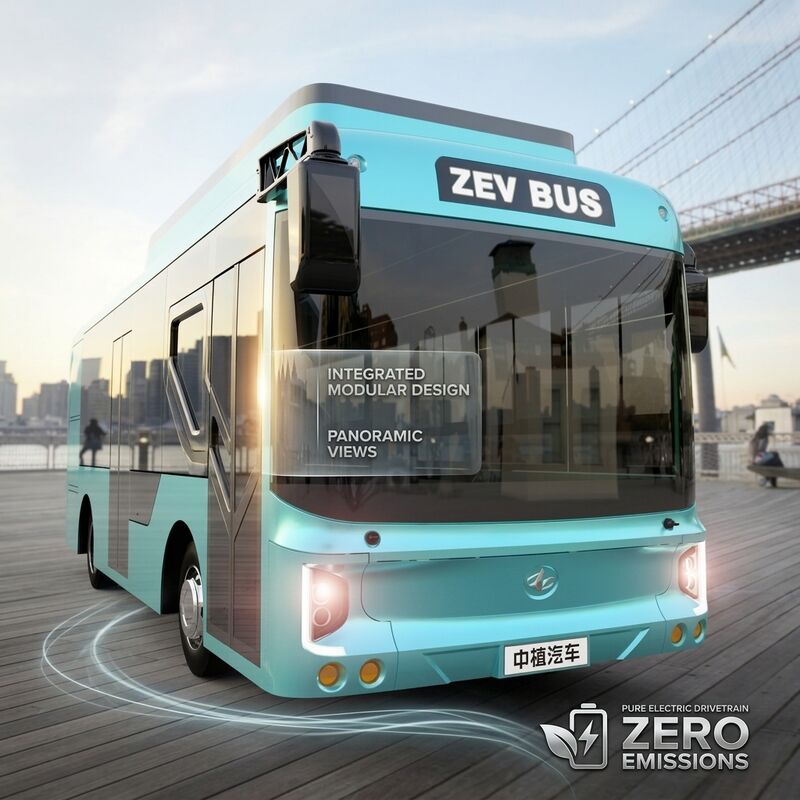 6.6m Mini Bus électrique EV Bus avec transmission automatique et capacité de 23 places
