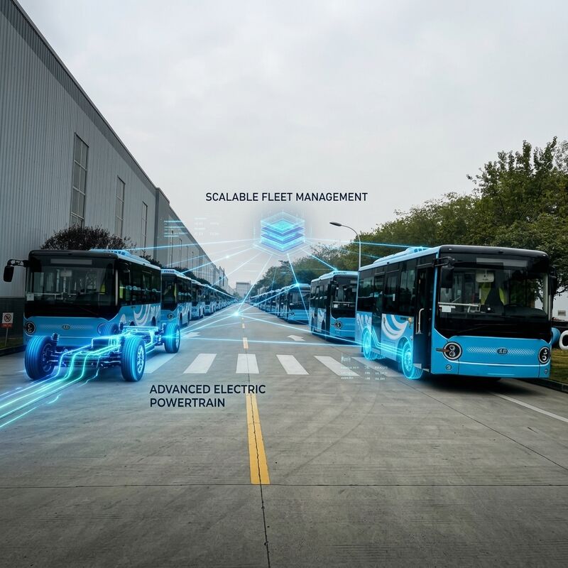 6Minibus électrique à batterie de 0,6 m 19 places 95,25 kWh long trajet transport respectueux de l'environnement
