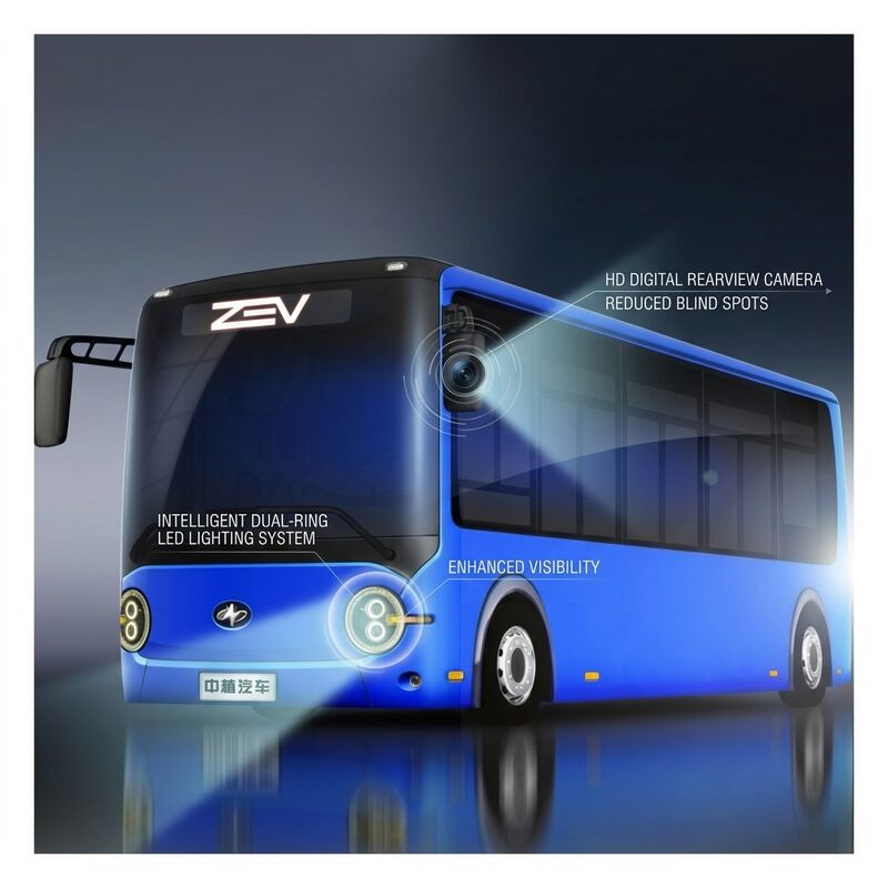 6.6m Autobus électrique pur Mini Bus de ville Autobus zéro Pour les transports en commun 16 places