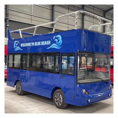 Chariots de golf faits sur commande de voiture touristique à deux étages d'autobus touristique à piles électriques
