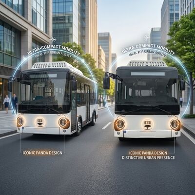 Minibus électrique à 14 places, minibus à émission zéro et bus à 69 km/h.