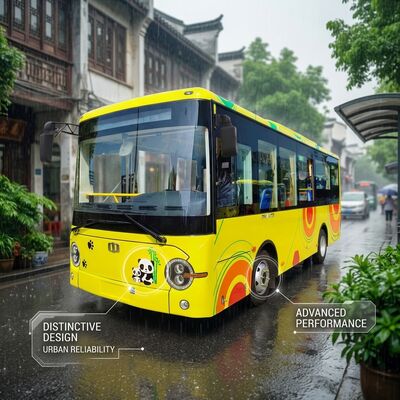 6Autobus électrique minibus électrique à deux pas, transmission automatique