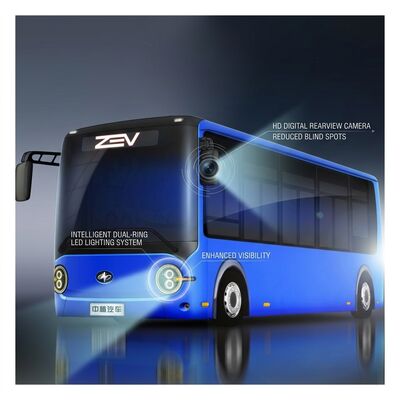 6.6m Autobus électrique pur Mini Bus de ville Autobus zéro Pour les transports en commun 16 places